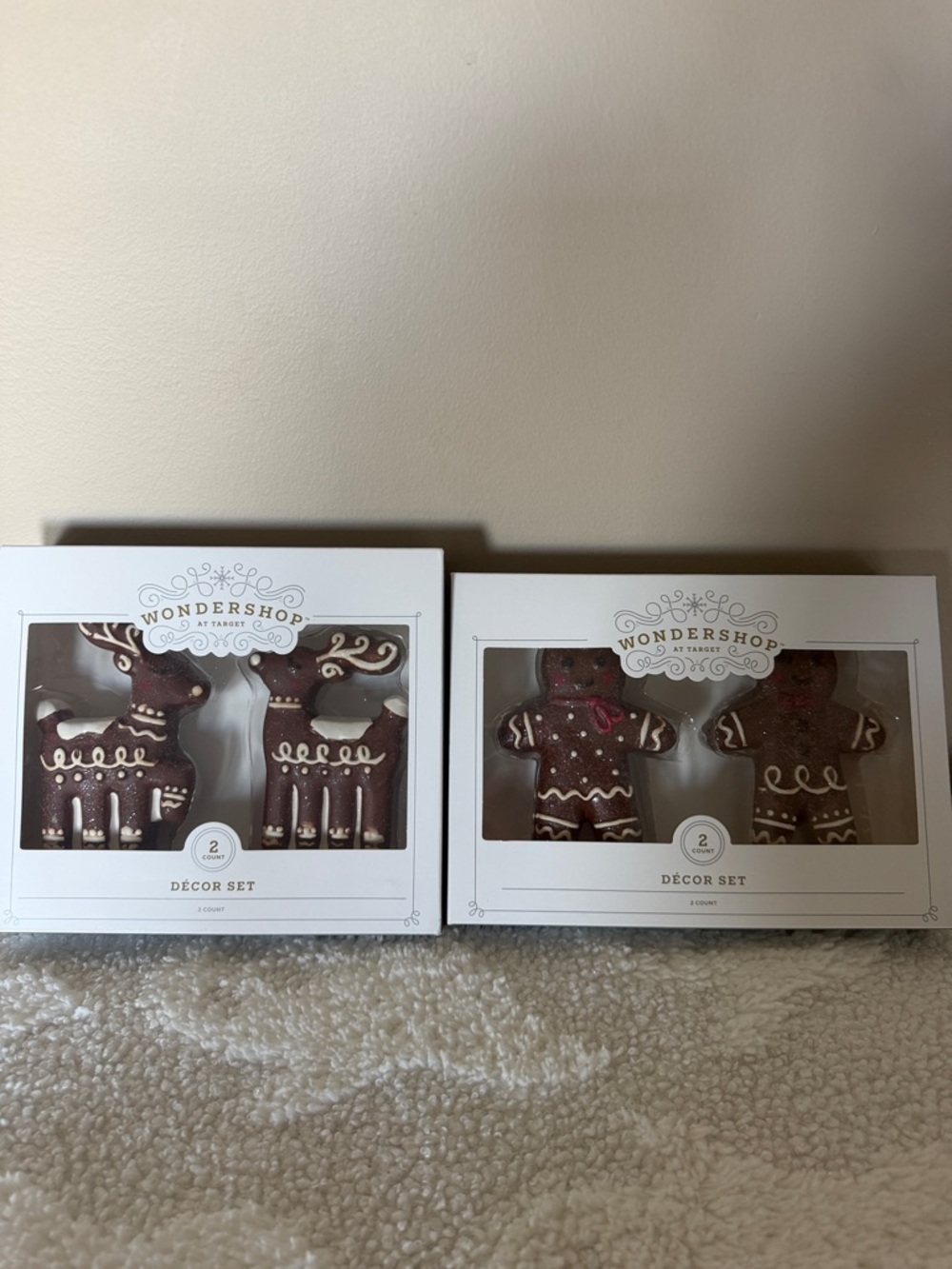 Wondershop Holiday Christmas Gingerbread Man & Reindeer NEW!
